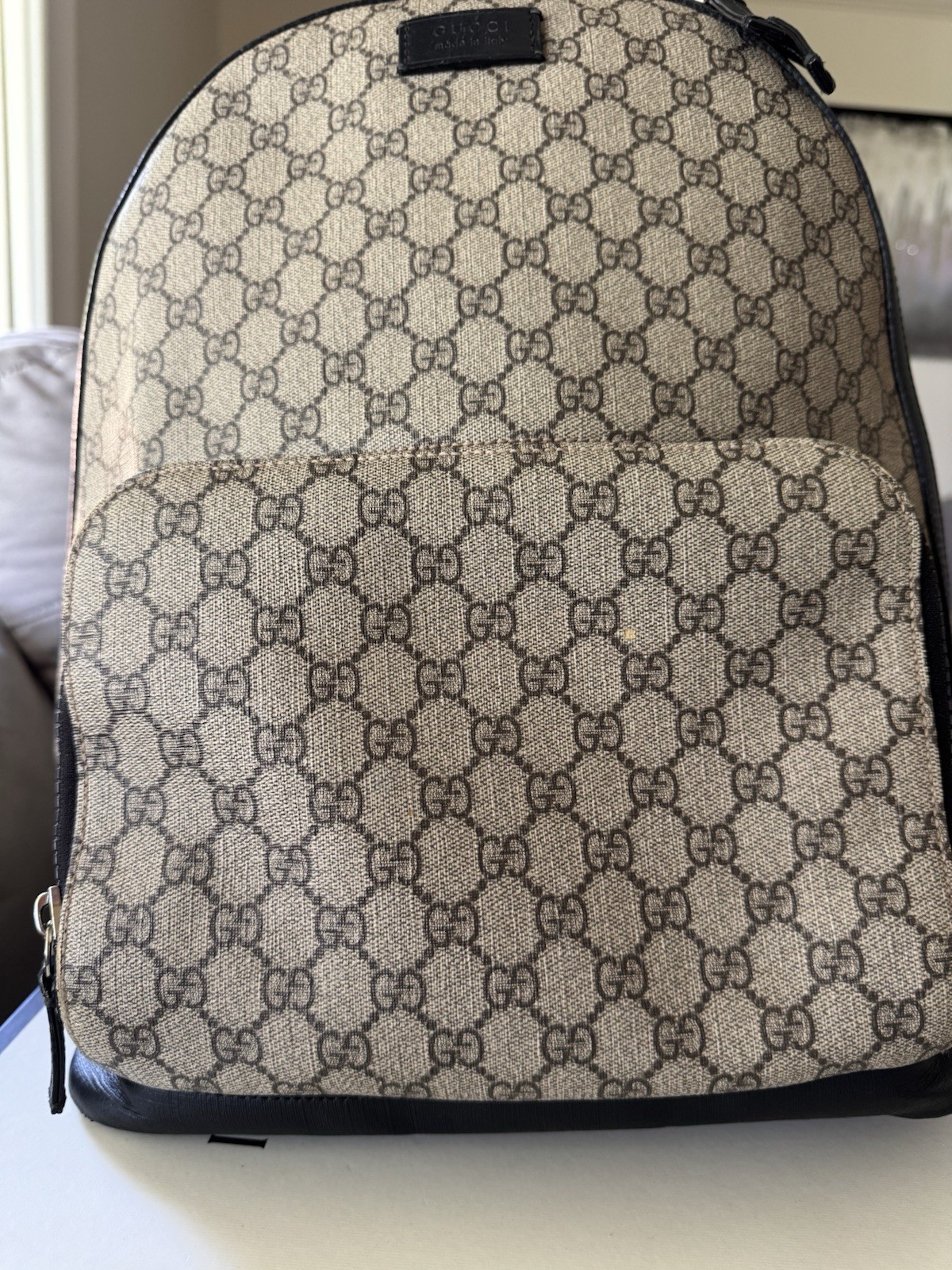 Gucci GG Supreme Canvas Backpack w/ Dust Bag