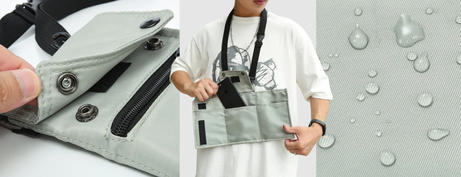 Crossbody Messenger Shoulder Bag Wrist Phone Pouch Case Sports Purse Wallet Men