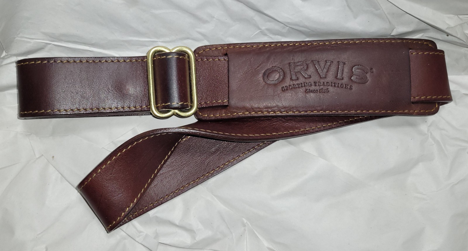 Orvis Leather Briefcase / saddle bag
