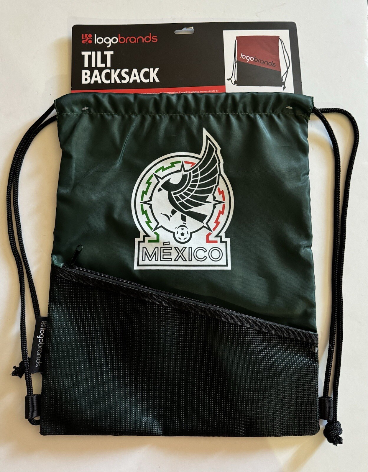 Mexico National Football Team Official Drawstring Gym Soccer Cinch Bag
