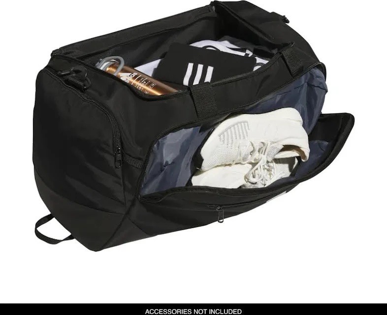 ADIDAS UNISEX DEFENDER 5 MEDIUM Duffel Gym SPORT Bag SHOE POCKET BLACK NEW $55