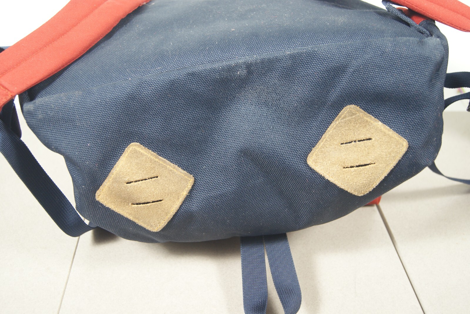 Vintage The North Face Day Pack Teardrop Backpack Brown Label Red/Blue