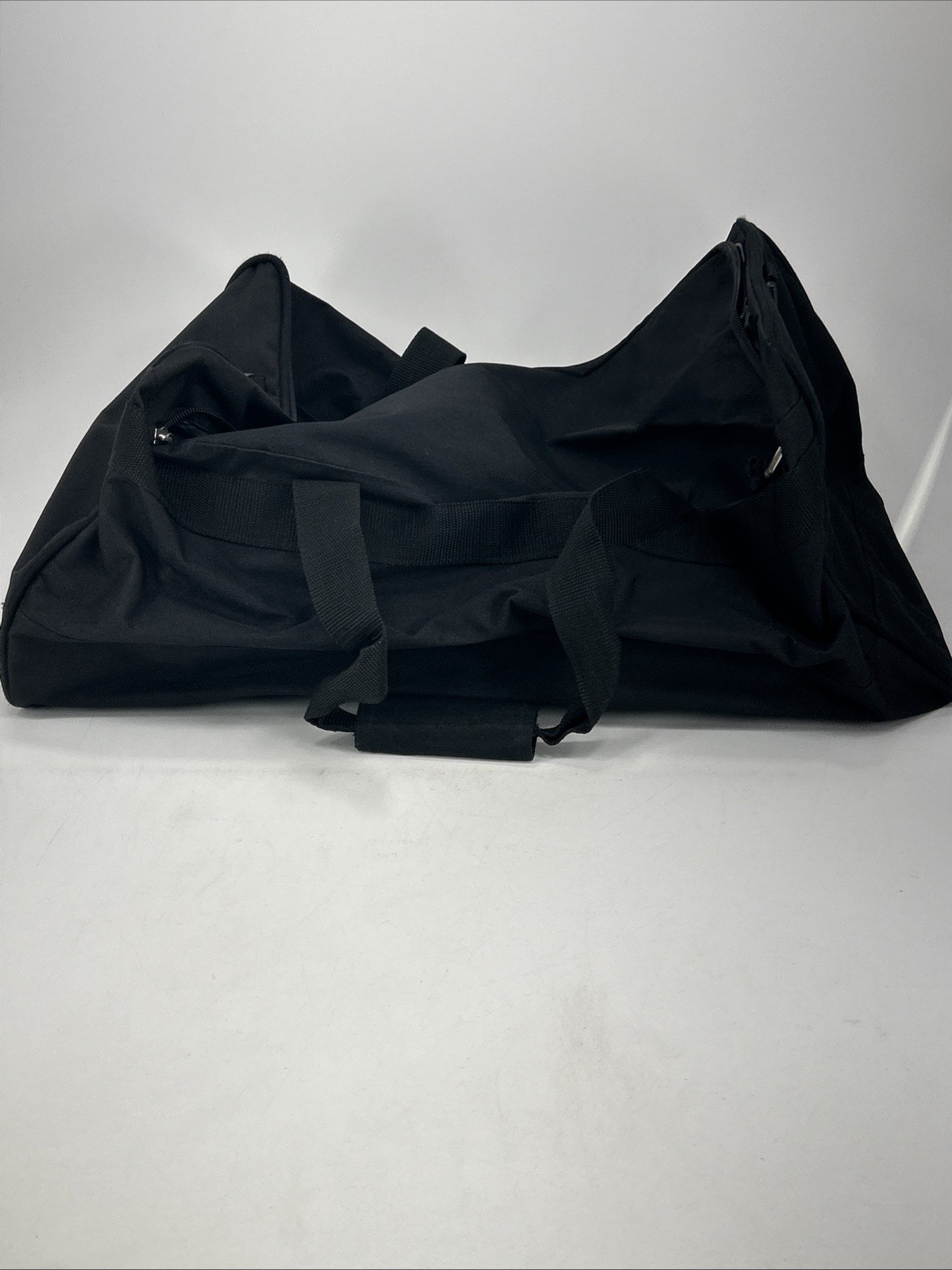 Trailmaker Equipment Duffle Bag Black 2 Zippered Sections Gym Bag 23″x12″x10.5″