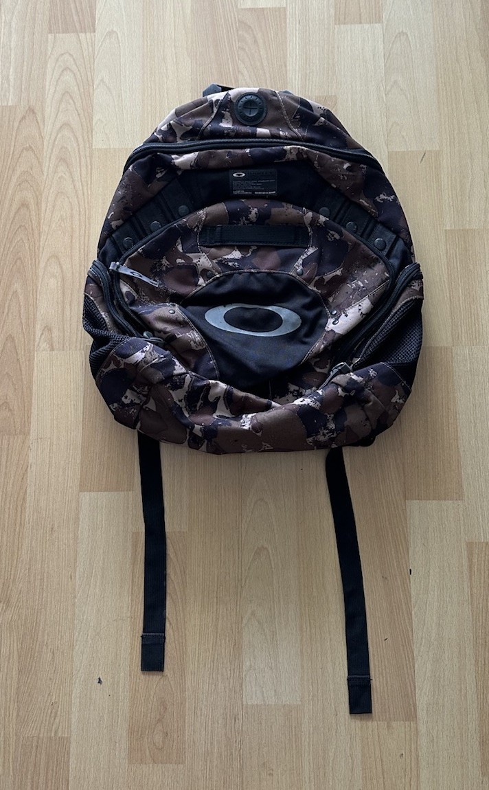 VTG Y2K Oakley Planet Pack Brown Camo Tactical Field Gear Backpack GORPCORE