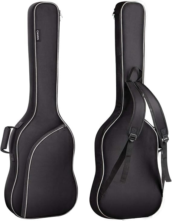 Funda para Bajo con Acolchado de Negra Mochila Acolchada Estuche Suave 0.3 pulg