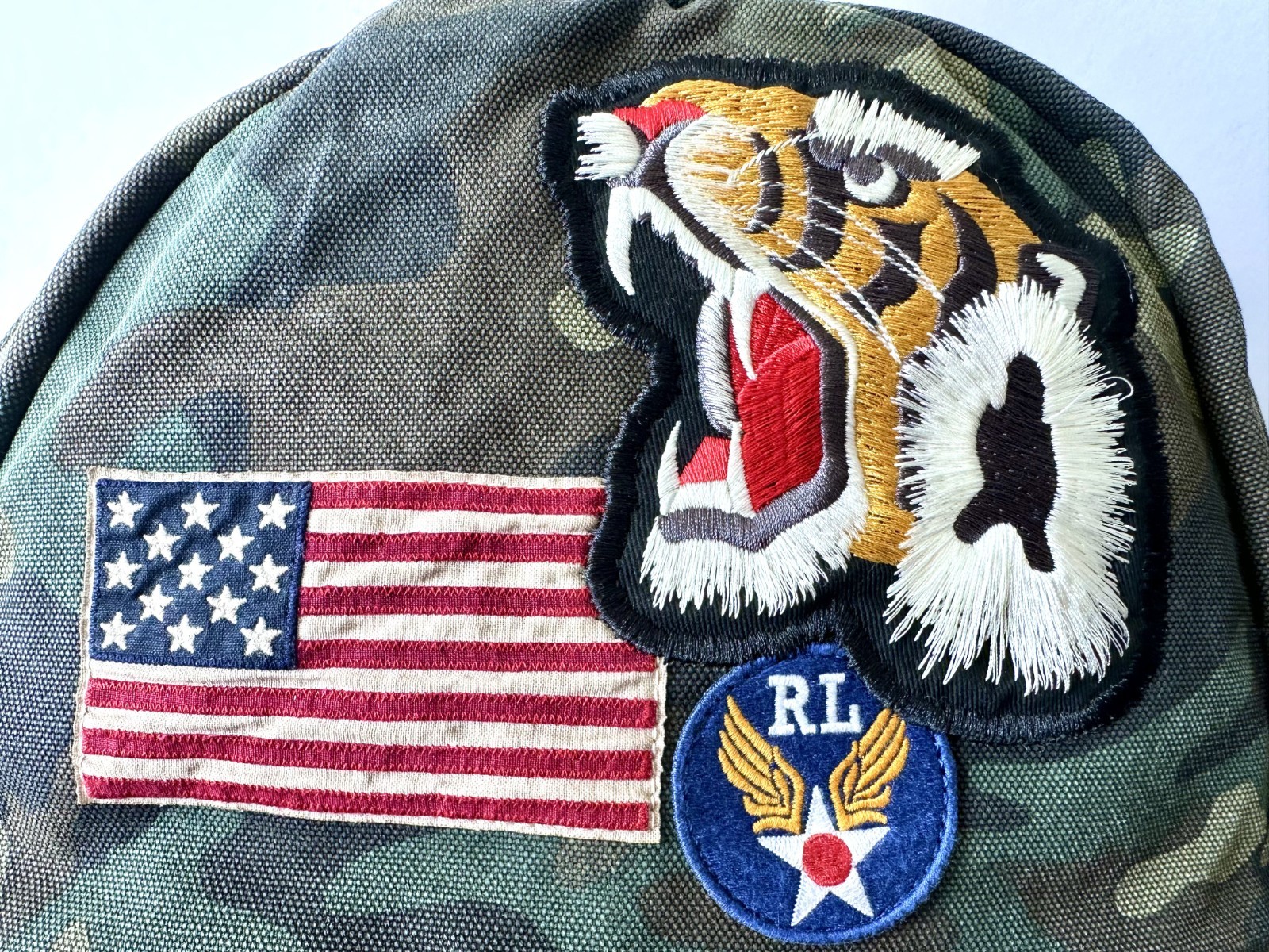 Polo Ralph Lauren Camo Tiger Patch Backpack