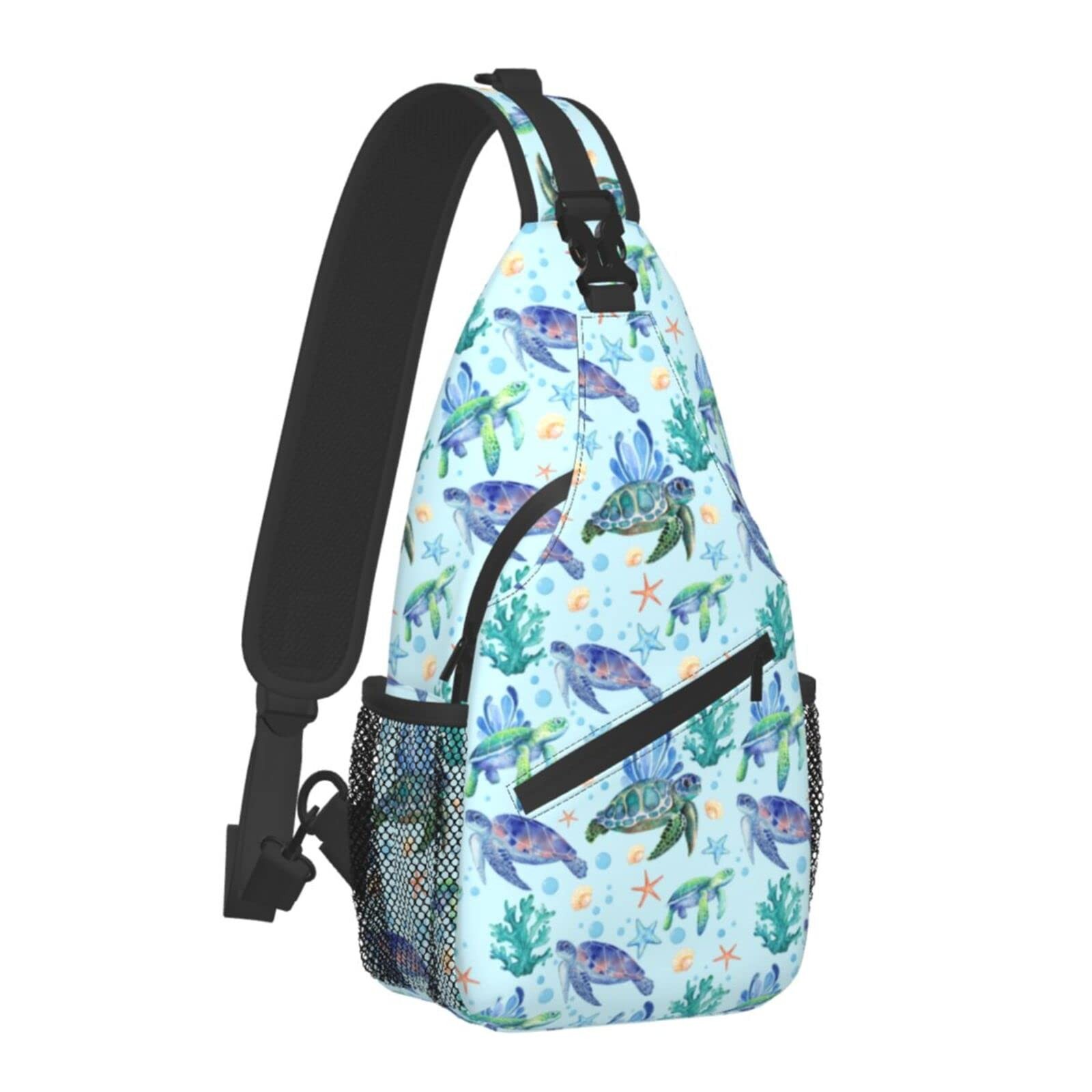 Butterflies Sling Bag Crossbody Backpack Travel Hiking Daypack Chest Shoulder