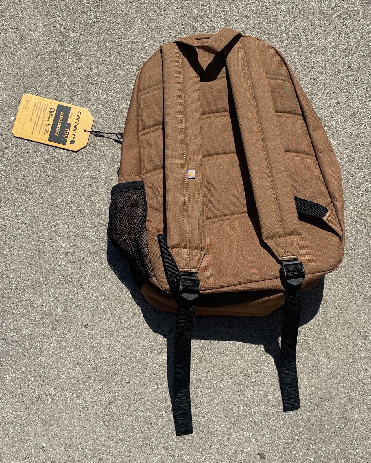 CARHARTT CANVAS BACKPACK PADDED SHOULDER STRAPS MESH SIDE POCKETS NEW WITH TAGS