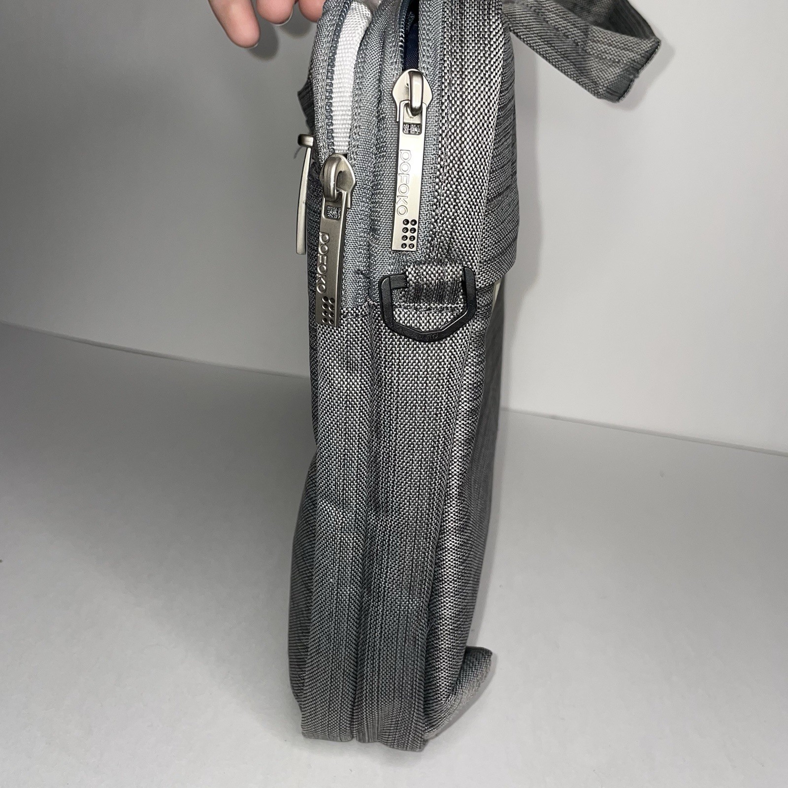 Dofoko Light Greg Fleece Lined Inner Several Zip Pockets Laptop Bag