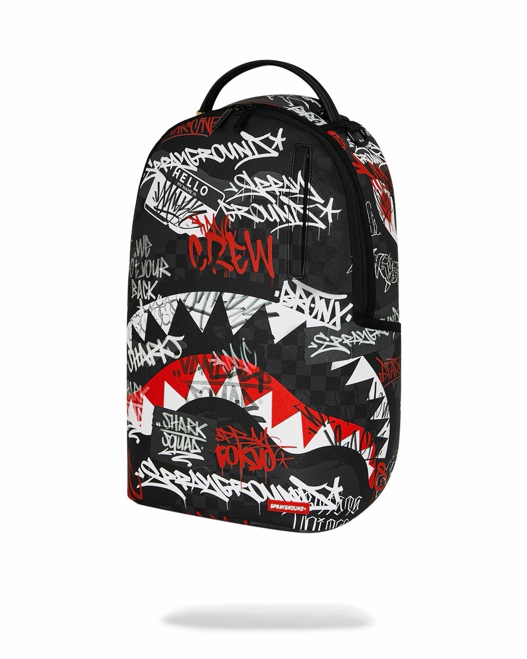 SPRAYGROUND LIMITED EDITION BACKPACK TAGGED UP BLACK RED GRAFFITI BANDIT BRANDED