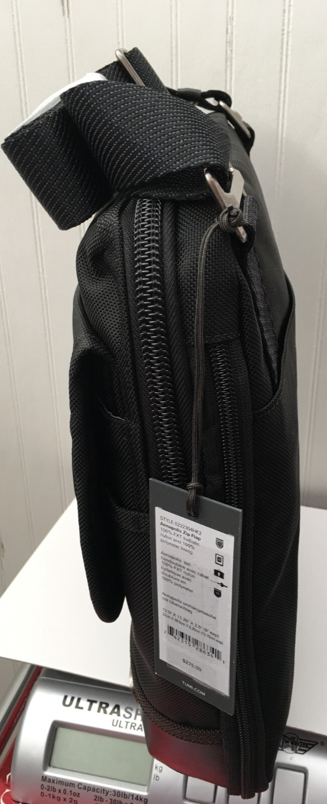TUMI BRAVO Annapolis Zip Flap DARK BROWN 0222304HK2 Retail $275.00