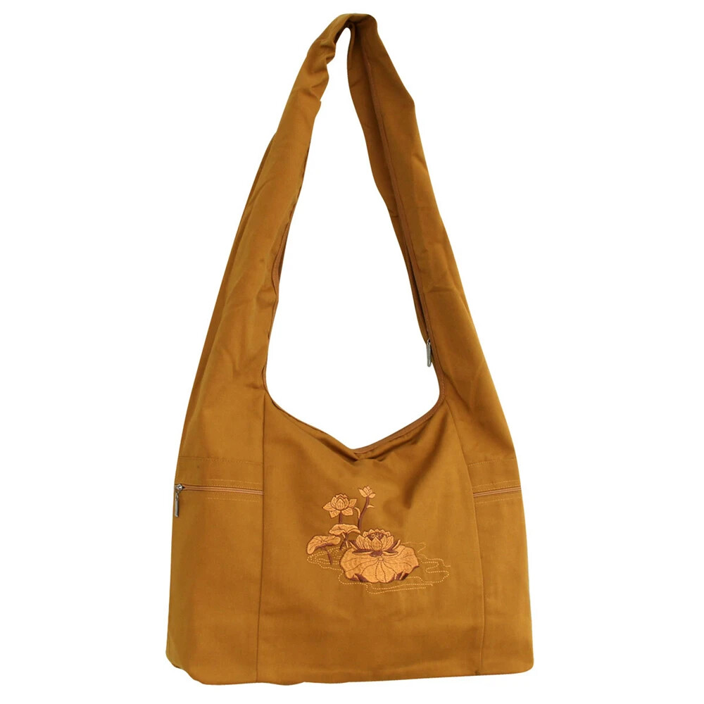 1pcs Buddhist Supplies Monk Pack Shoulder Bag Packages Cotton Canvas Buddha Bags