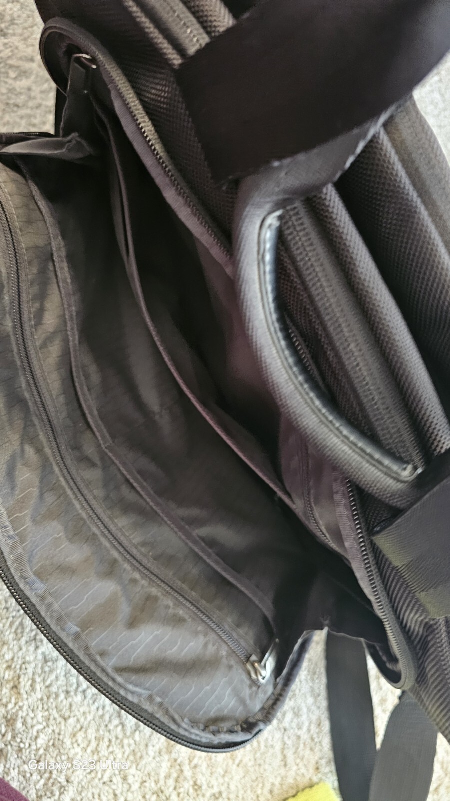 Tumi T-Pass Jackson Deluxe Portfolio Briefcase Laptop Bag Black Nylon T-Tech