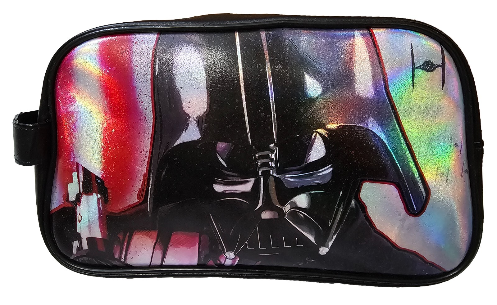 Star Wars Clutch Bag Men’s Black Hand Tote Size Small 100% Polyurethane
