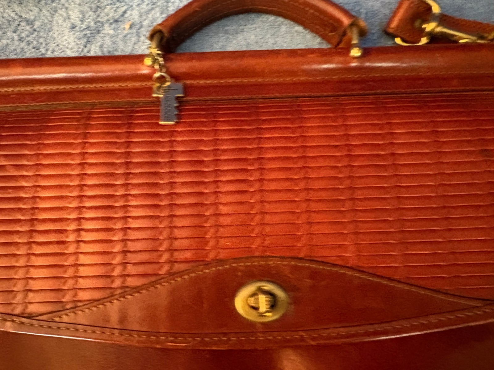 Jack Georges Cognac Tuscany Leather Briefcase