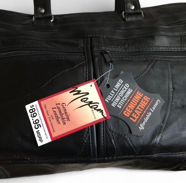 MAXAM – Genuine Lambskin Leather Briefcase 16″