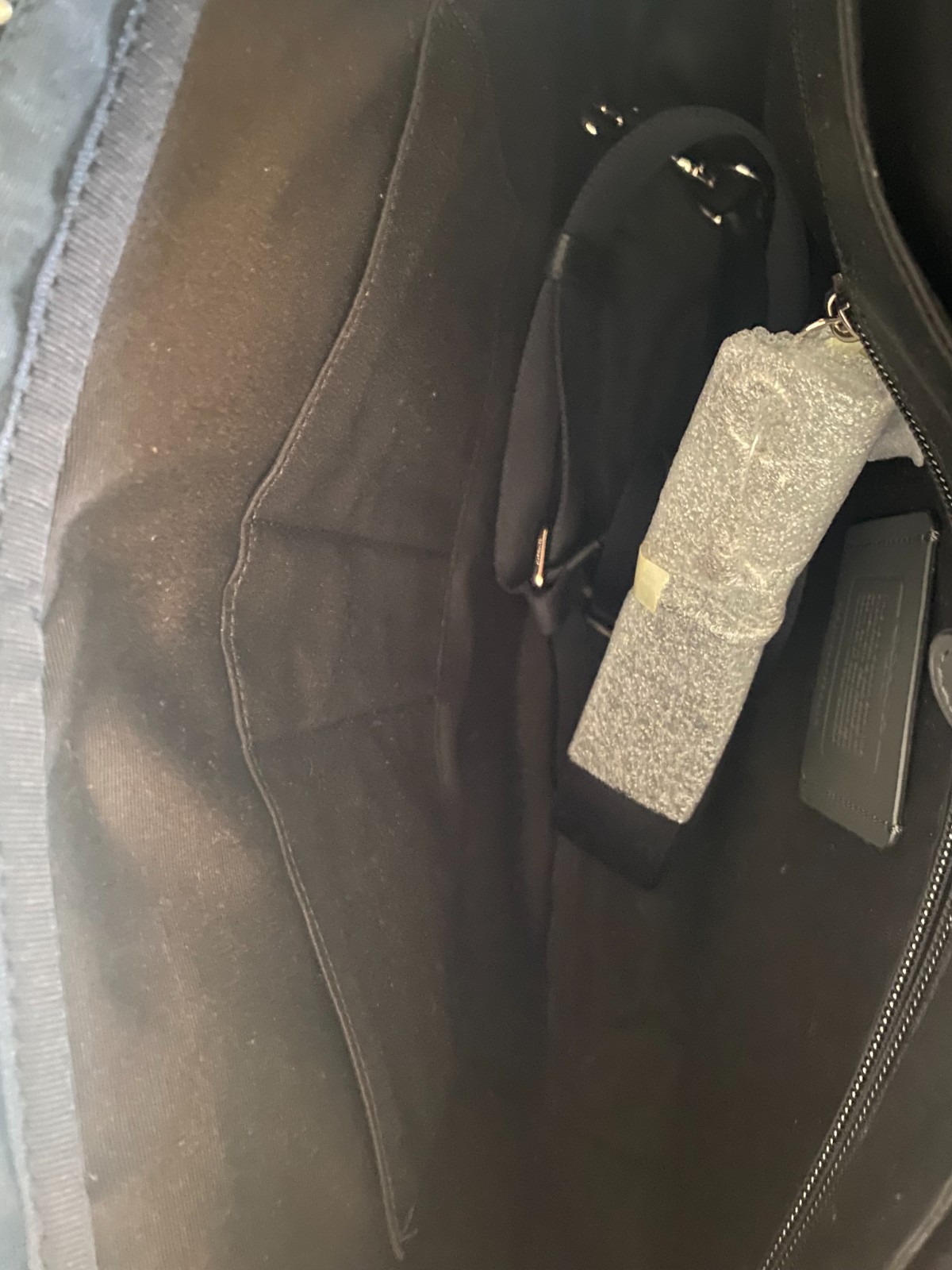 Coach Men’s Perry Slim Briefcase in Graphite and Black Leather F56018, NWTs
