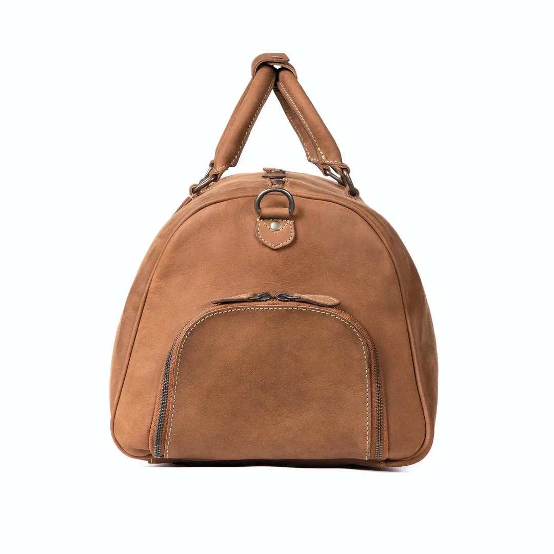Premium Class Mens Leather Duffle Travel Bag 100 Real Leather