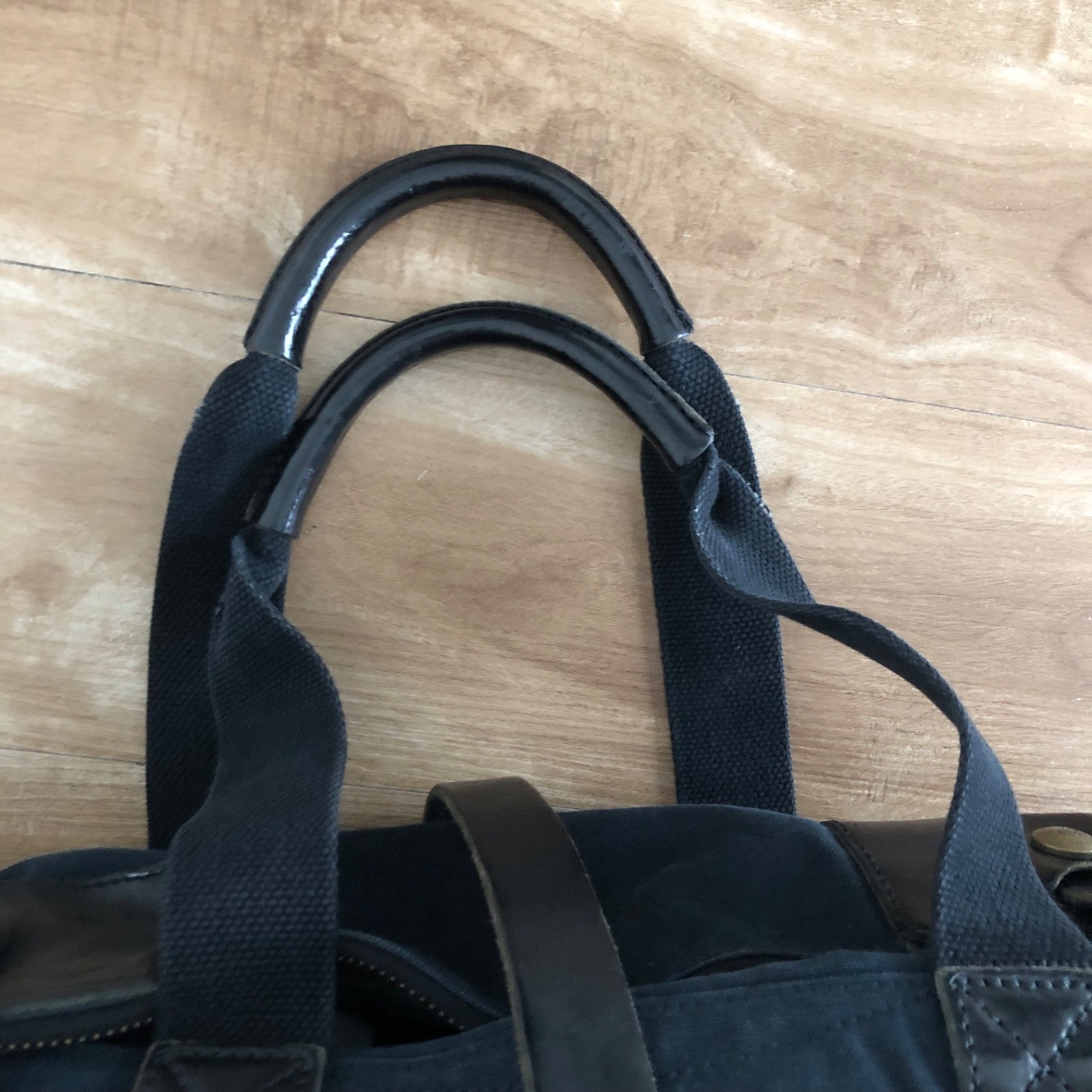 Belstaff Goodwood Rugged Twill Duffle carry bag, leather/cotton blend, XXL
