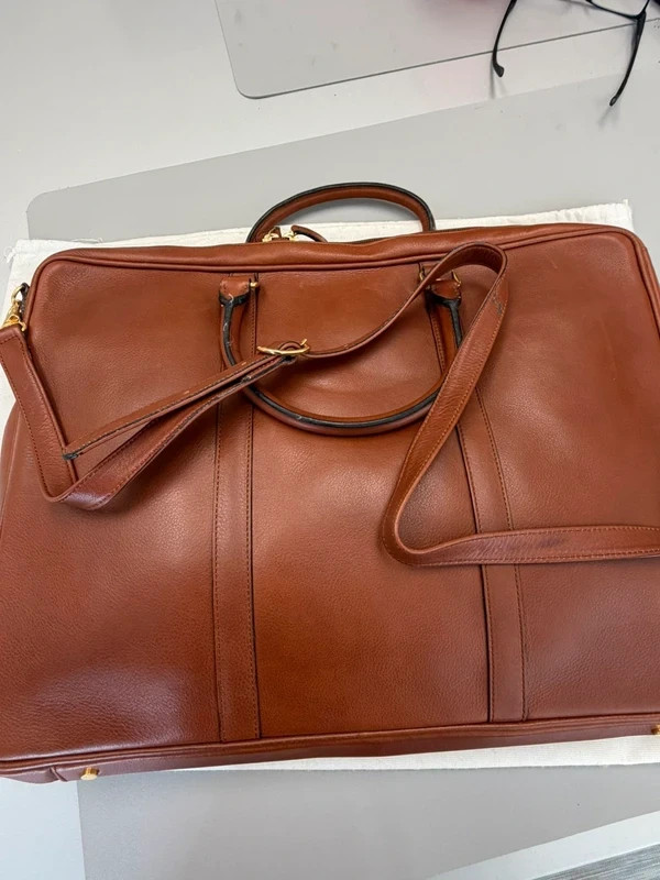 Stefano Serapian Attache Case Genuine Leather w/Strap Retails at $1,500.00