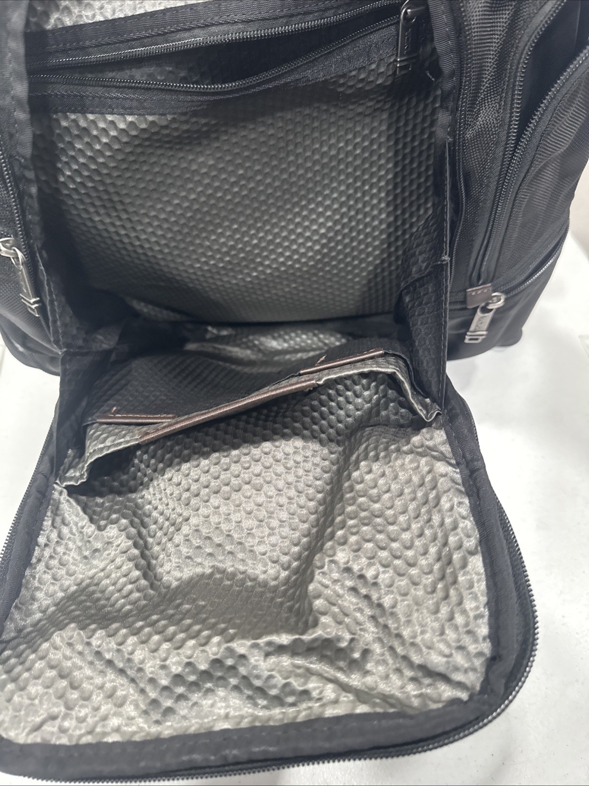 Tumi Alpha Blavo Backpack Dark Brown 42cm Travel Bag Used Excellent Condition