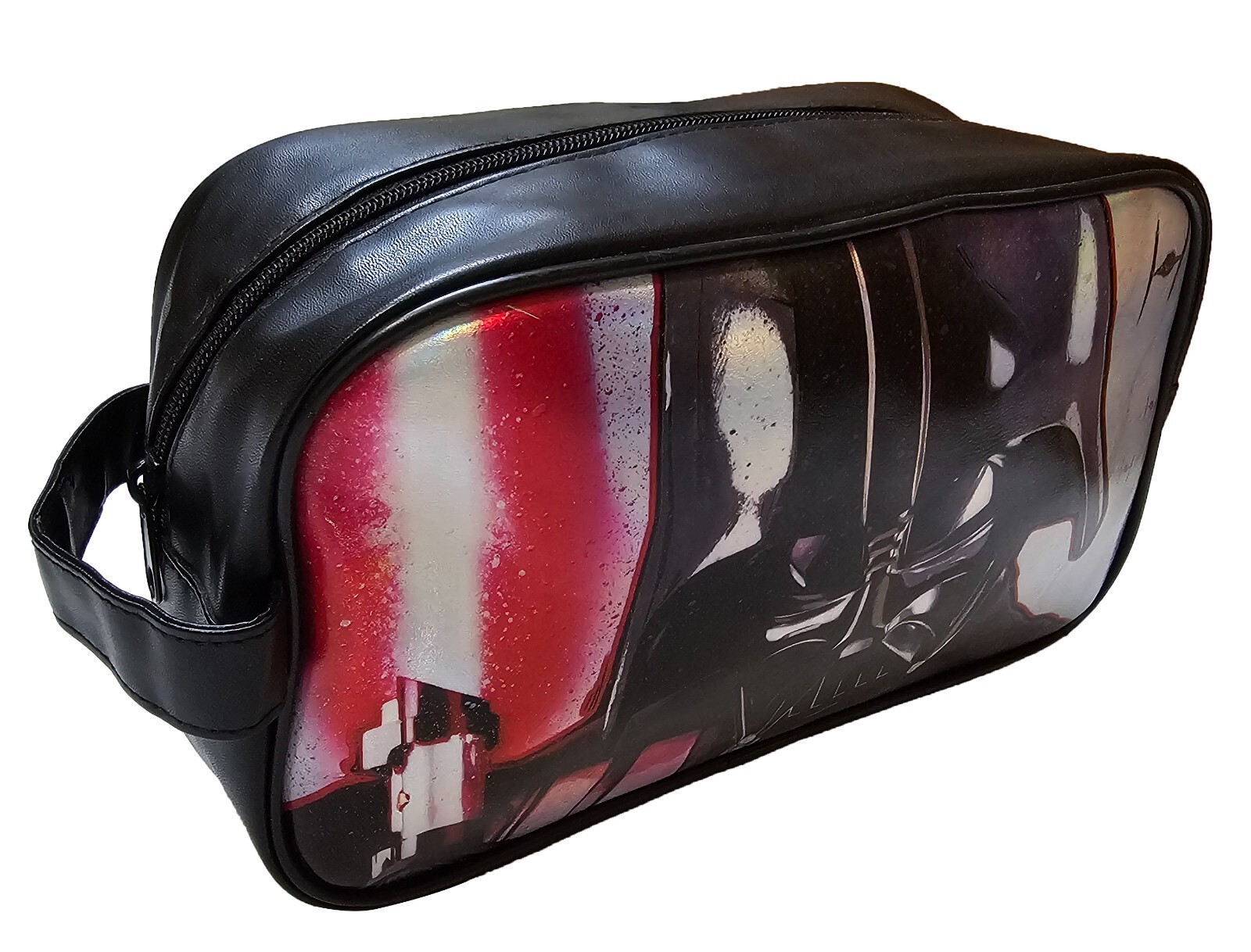 Star Wars Clutch Bag Men’s Black Hand Tote Size Small 100% Polyurethane