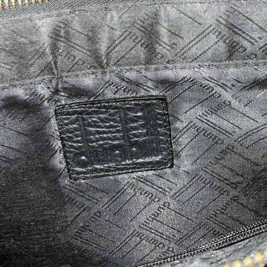 Dunhill Black Leather Messenger Bag Crossbody/Shoulder Bag