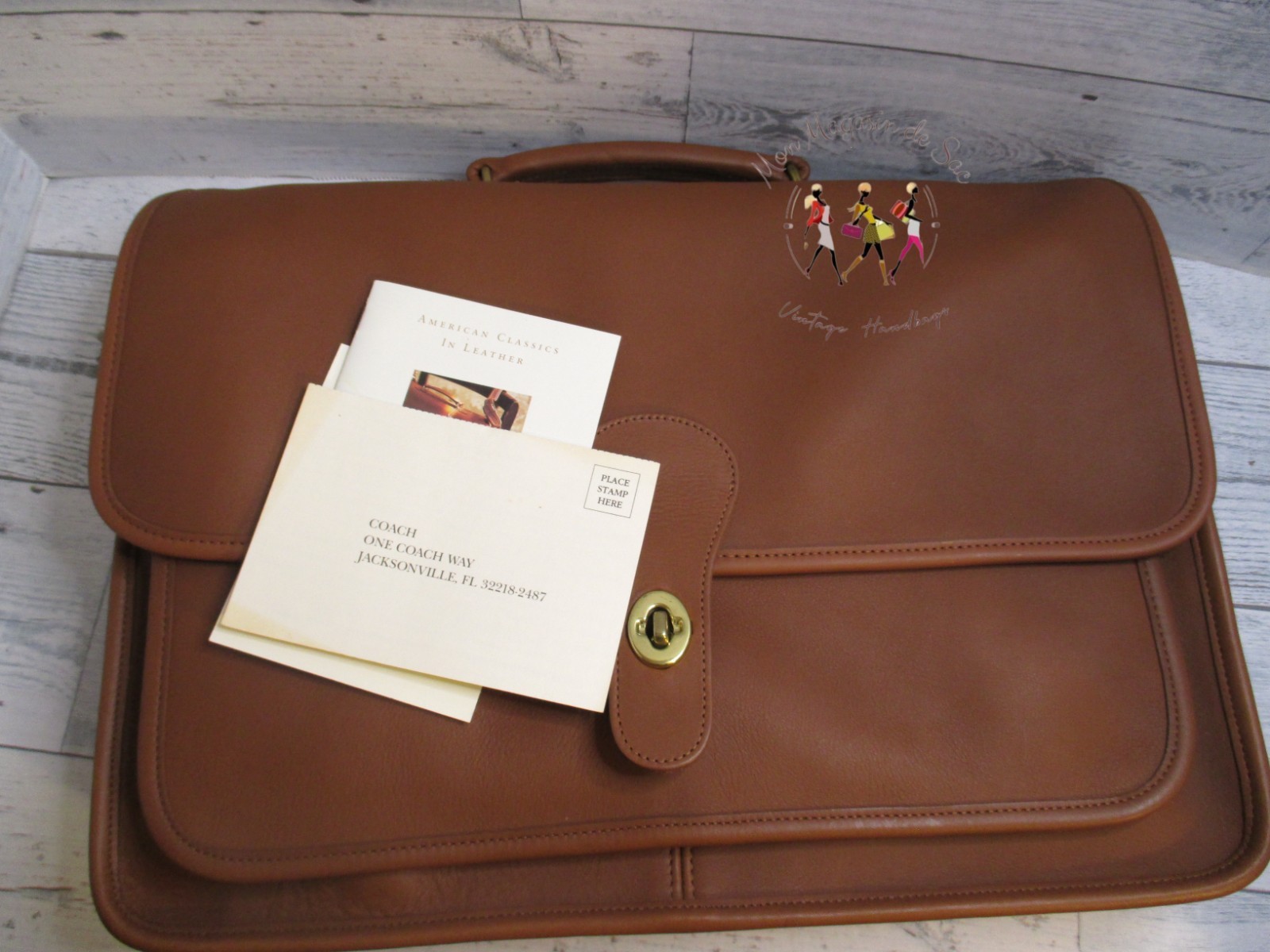 COACH Vintage British Tan Metropolitan Messenger Bag New w/Tags In-Box, Mint
