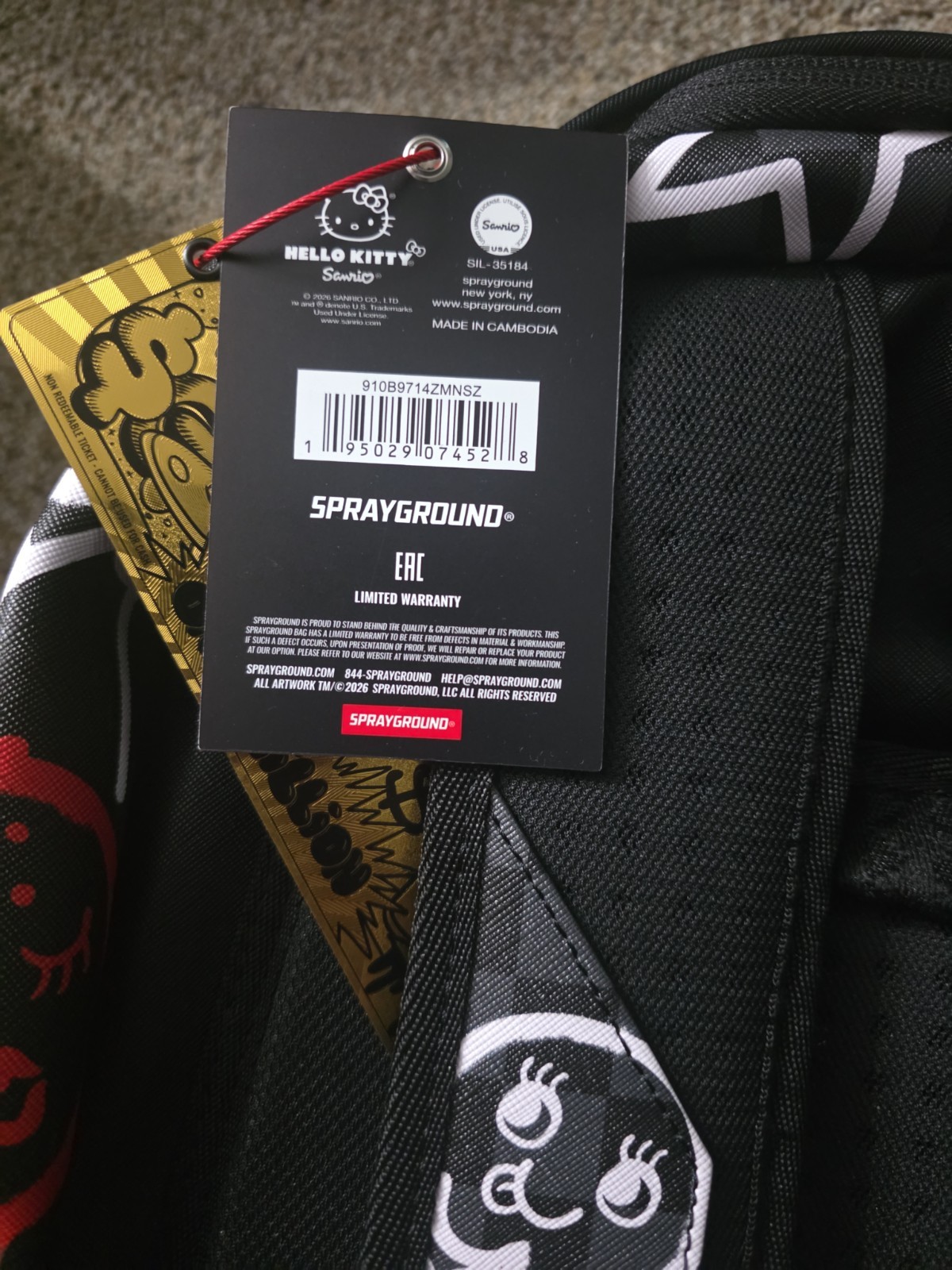 Sprayground Backpack Hello Kitty Limited Edition