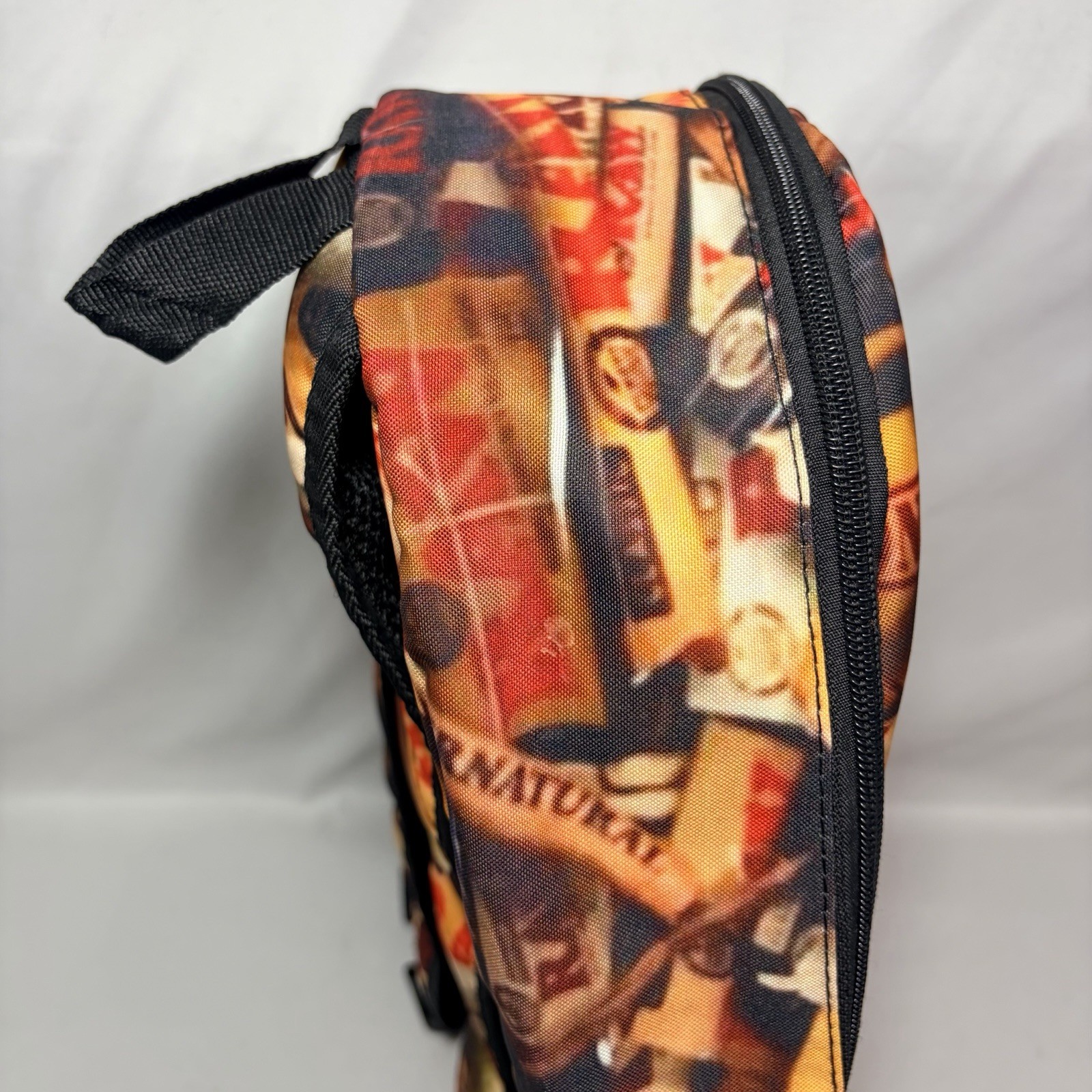 RAW Smoking Paper/Cones Branded Collage Logo Image Zipper Backpack New