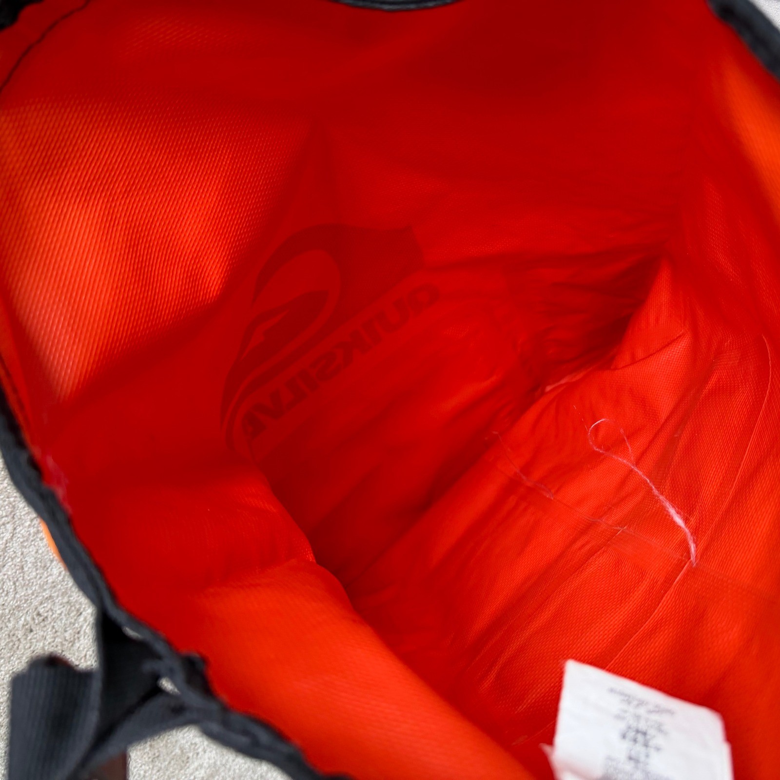 2013 Quiksilver Waterproof Dry Bag Backpack Orange Roll Top Surf Beach Gear Bag