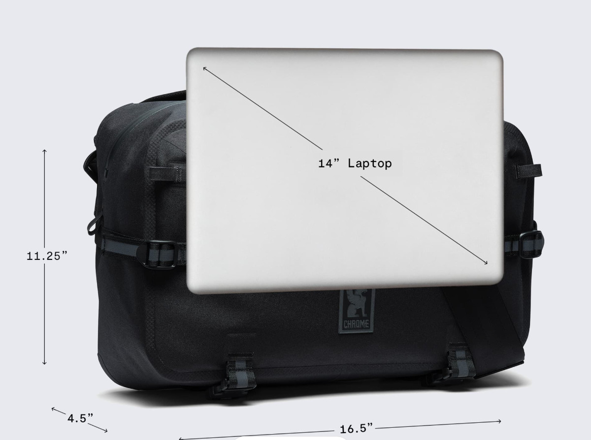 CHROME Industries Kadet Max WP Sling 15 Liter Adjustable White Waterproof