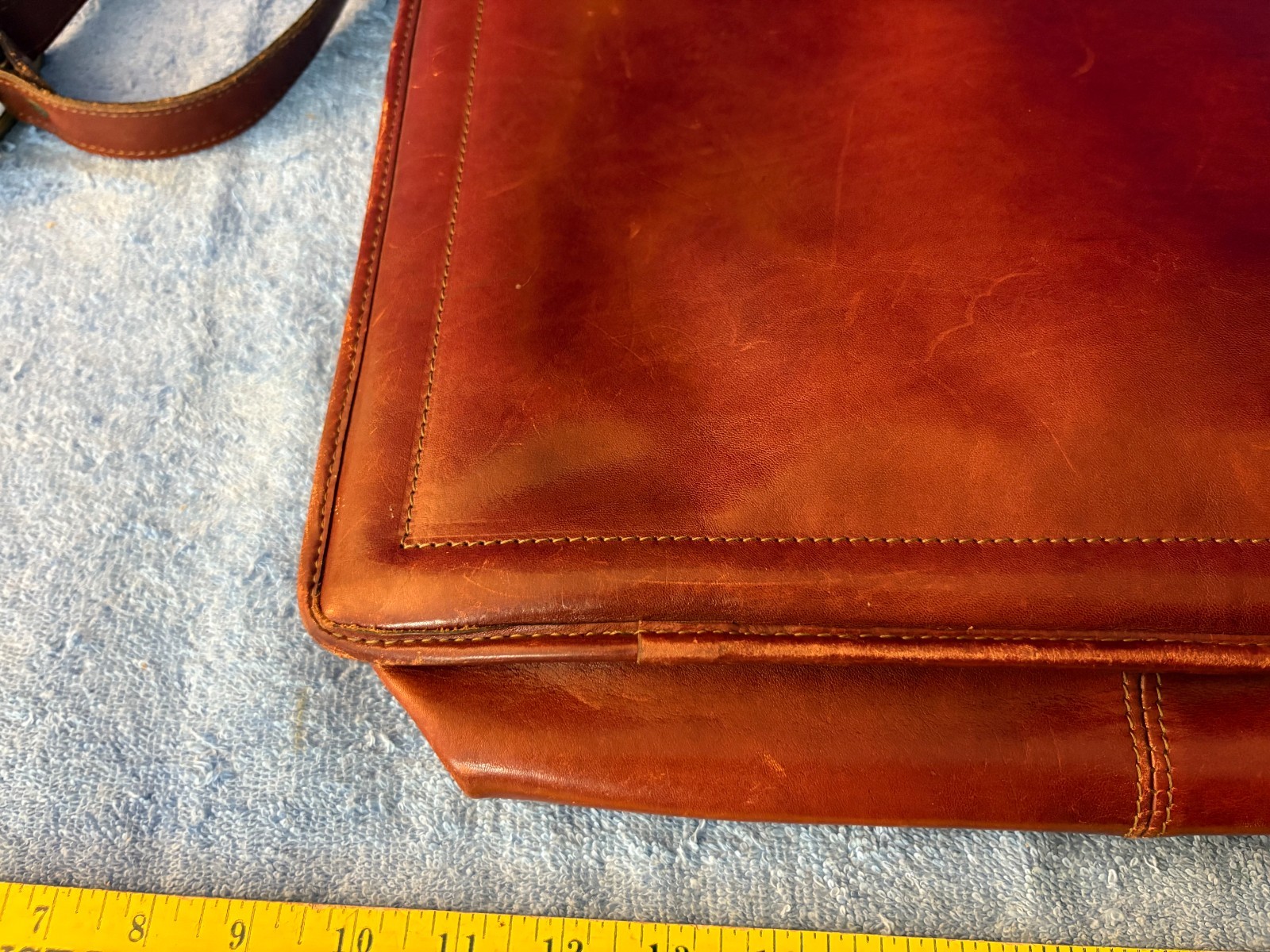 Jack Georges Cognac Tuscany Leather Briefcase