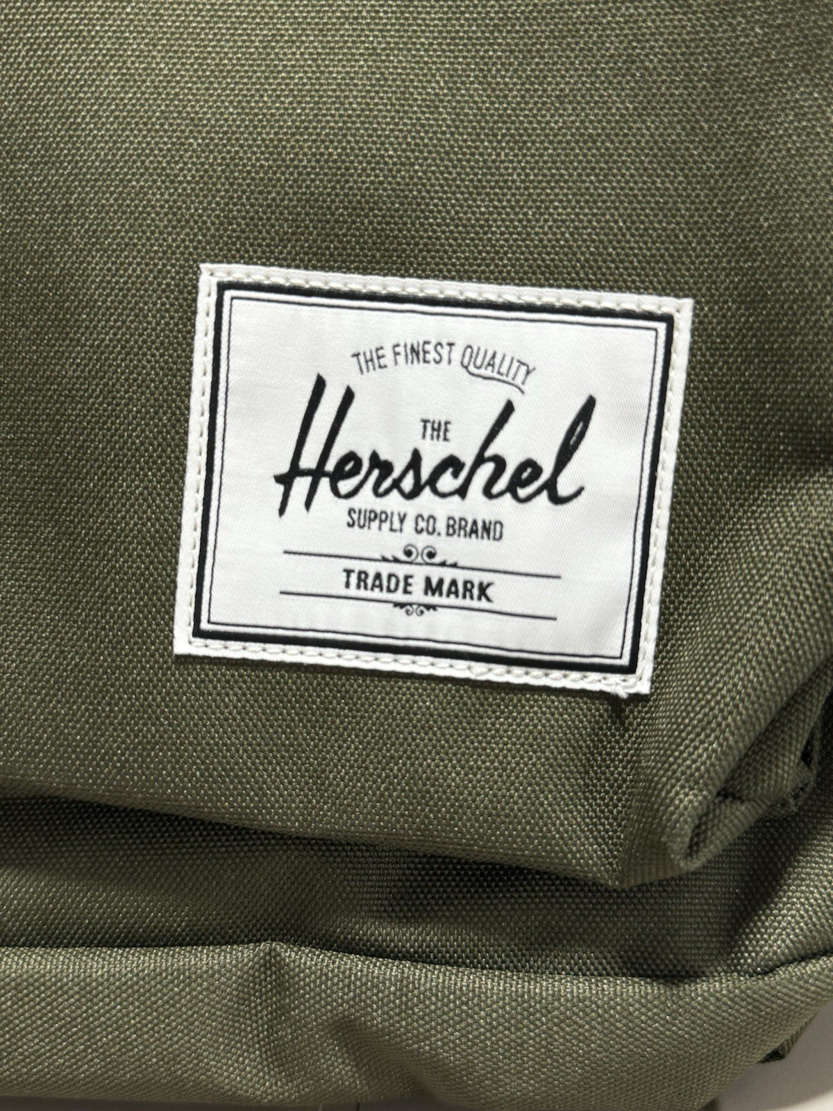 Herschel Olive Green Backpack Adjustable Strap Pockets Classic Solid Men Travel