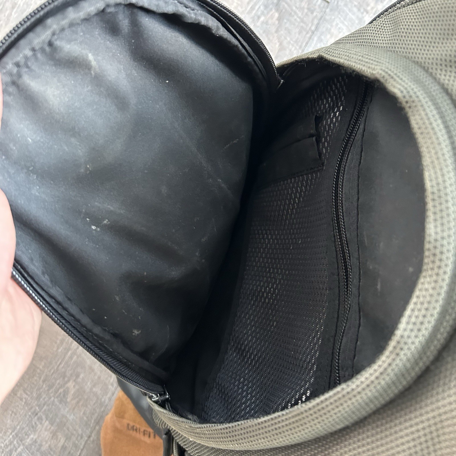 Tumi T2 Tech Backpack 513G Olive Green Appr Ballistic Nylon & Leather