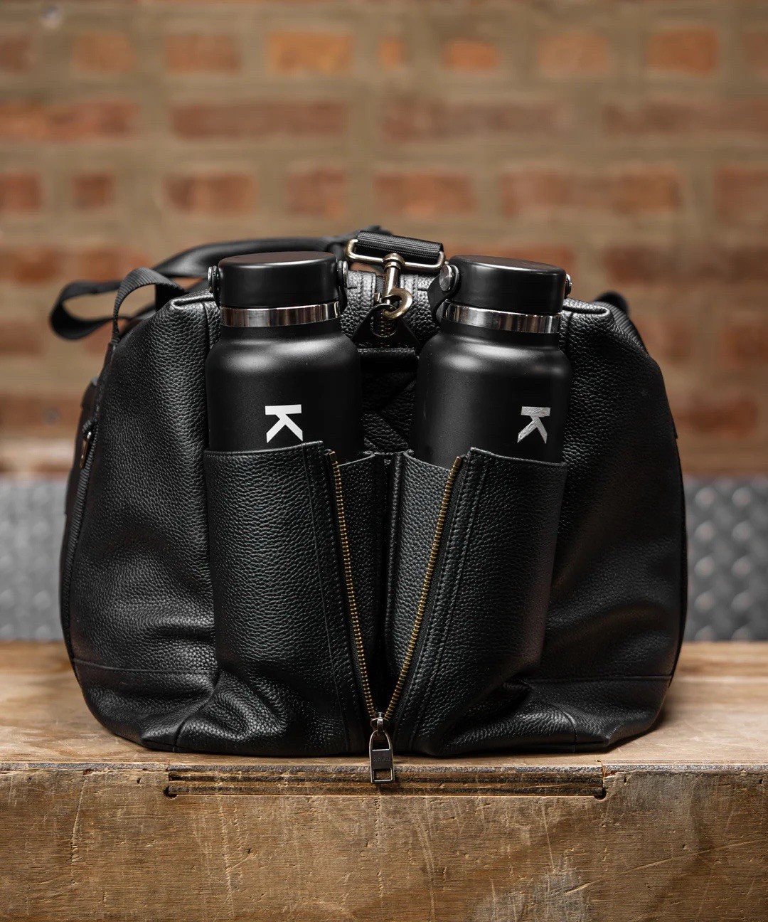 KNKG HERITAGE LEATHER DUFFEL MEDIUM 46L
