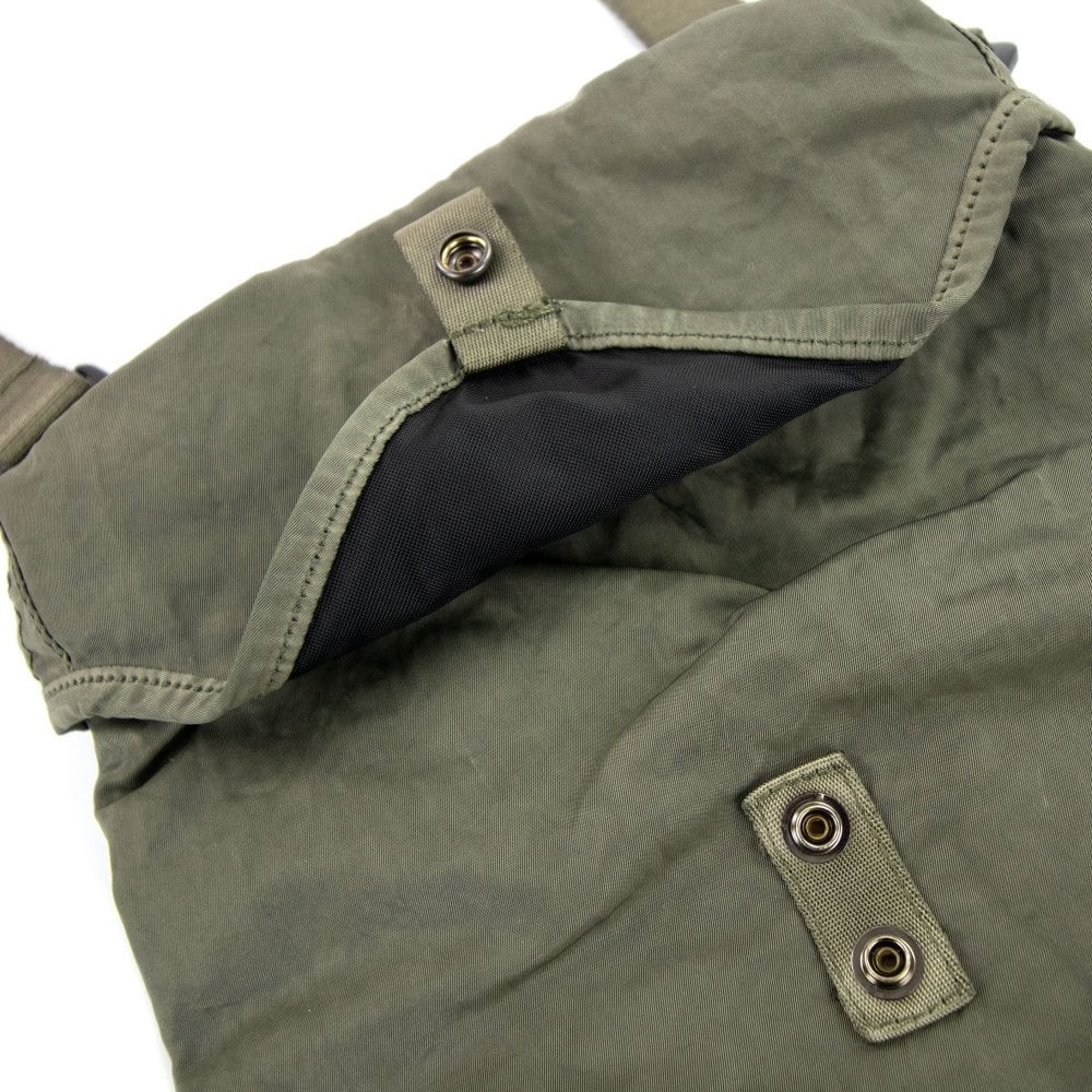 CP COMPANY – Nylon B Garment Dyed Messenger Lens Bag – Khaki / Bronze Green