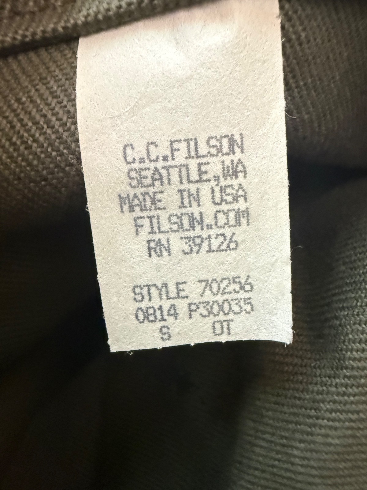 Filson 256 Original Briefcase EXCELLENT CONDITION Otter Green USA Leather
