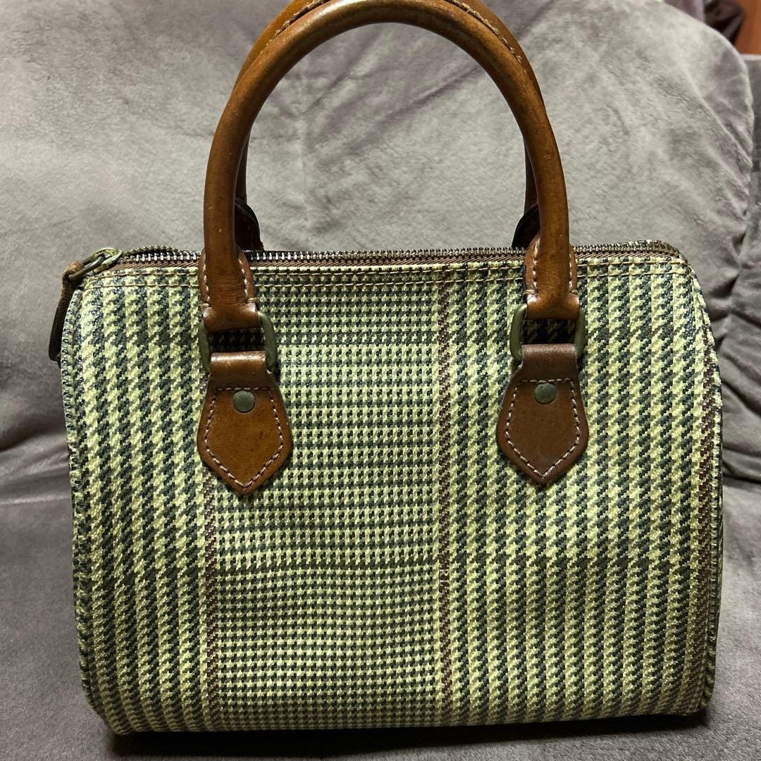 POLO RALPH LAUREN Mini Boston Bag Houndstooth 9.8*7*5.9 inch