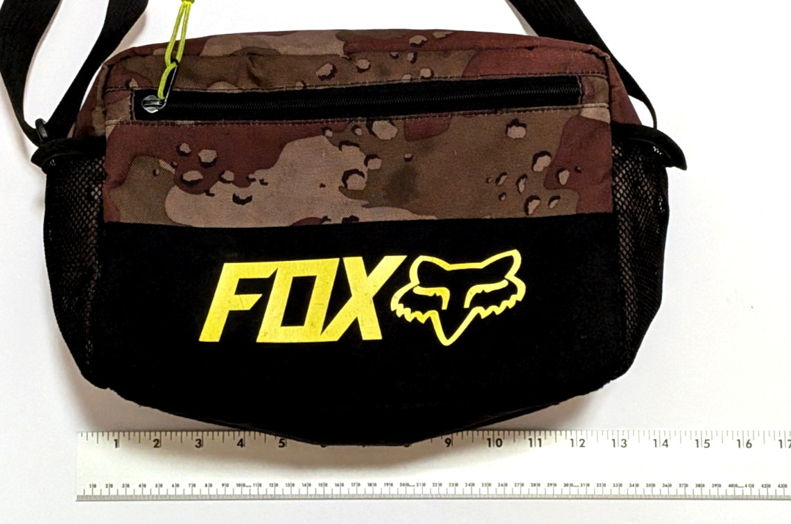 *VINTAGE* FOX RACING Sling Bag Insulated Camo Crossbody Padded Cooler Bag *RARE*