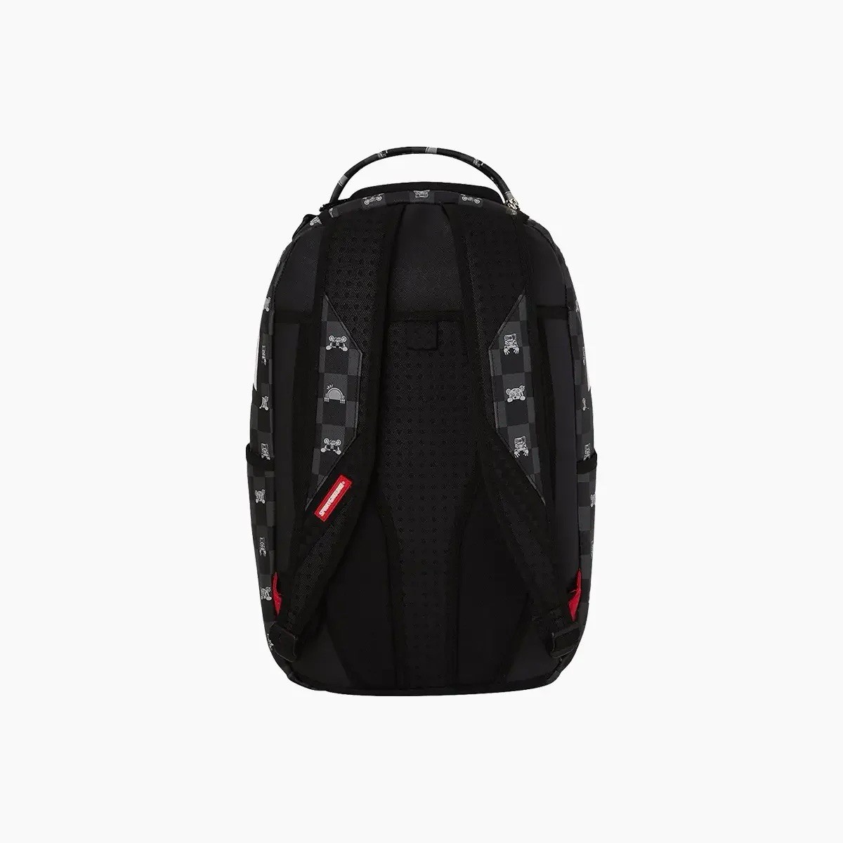 SPRAYGROUND LIMITED EDITION BACKPACK GREY PEEKING CHARACTER CHECK BLACK NEW 2026