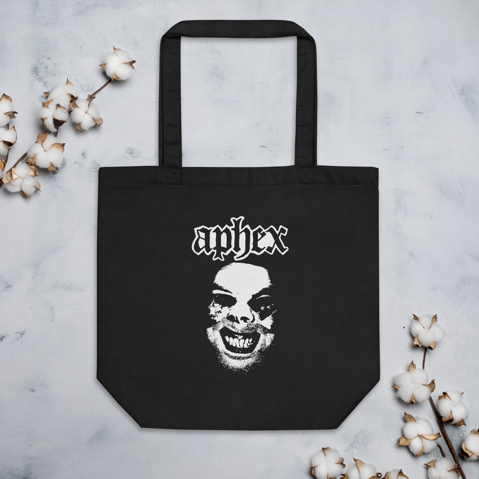 Aphex Creepy Face Horror Eco Tote Bag
