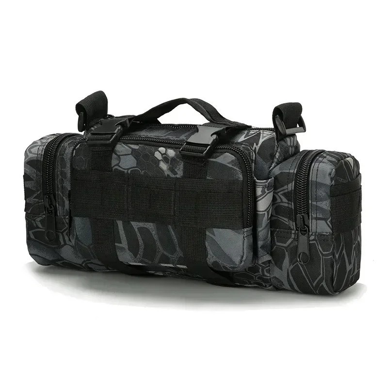 Outdoor Hiking Waist Bag 600D Waterproof Oxford Climbing Shoulder Bags Fishing