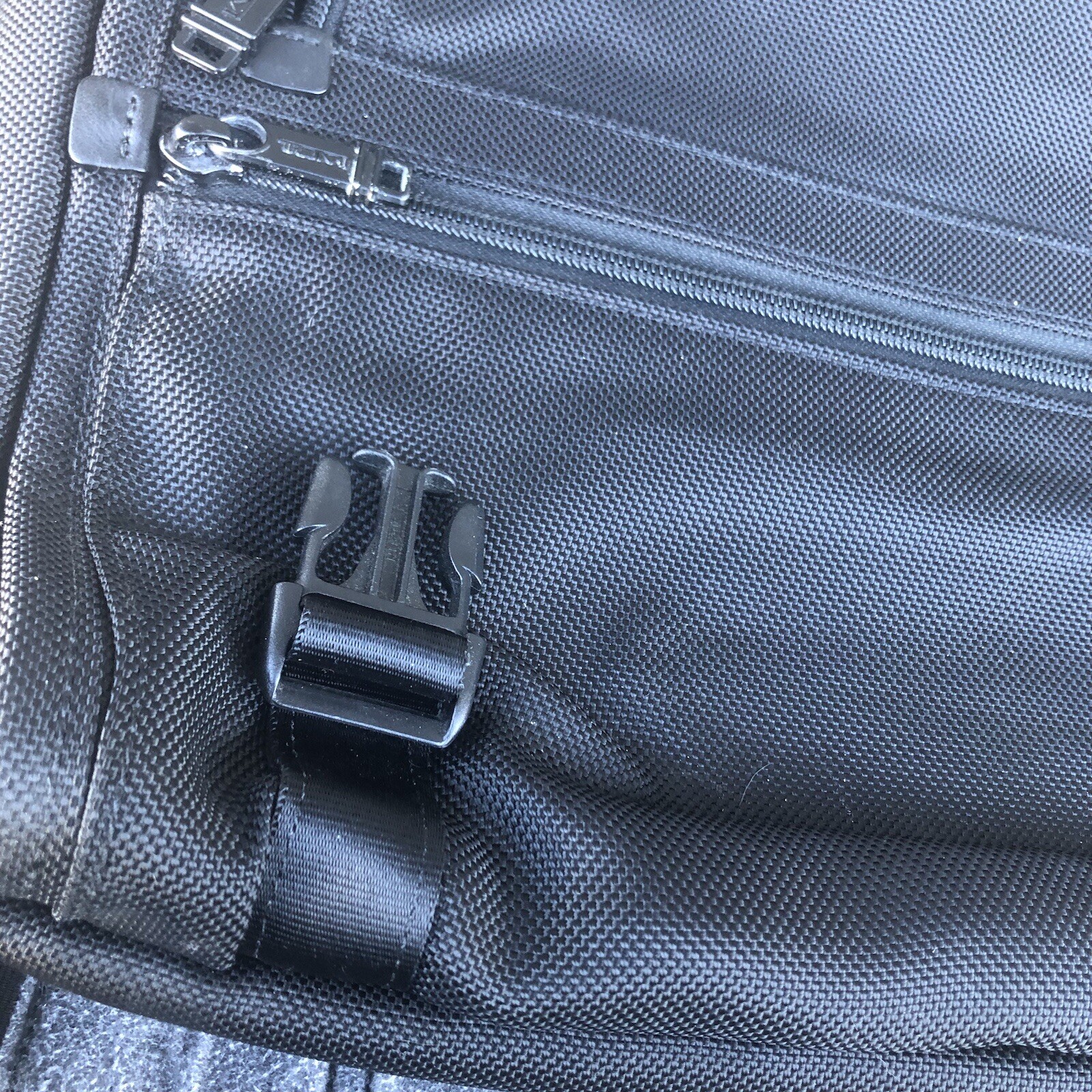 Tumi Shoulder Crossbody Polyester Bag Computer Black 26159DH Some Wear See Photo