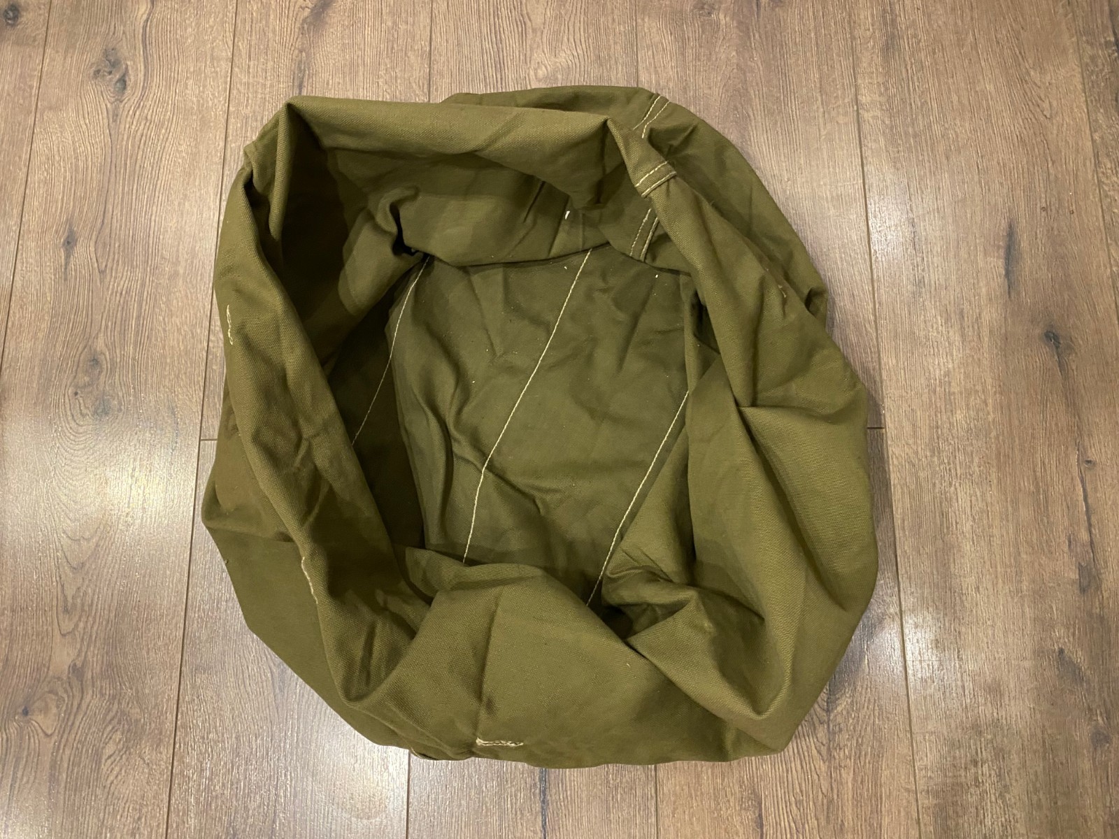 VINTAGE ALBANIA HUGE SOLDIER GREEN BAG SACK ARMY MILITARY COMMUNIST ERA #0535