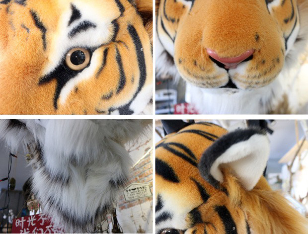 30/60cm Tiger Head Bag tiger backpack plush Doll toy backpack travel party gift
