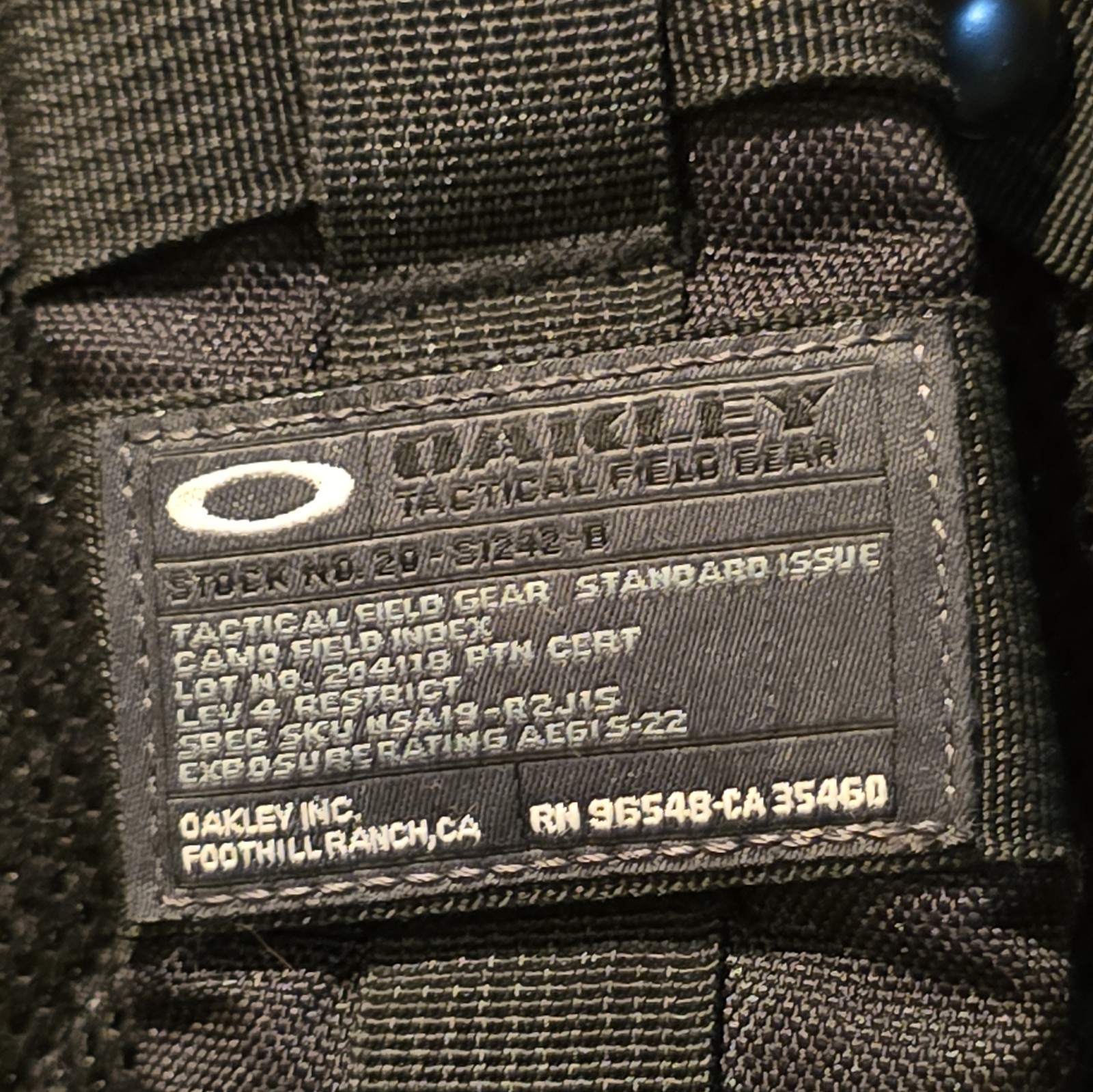 Oakley Mechanism Tactical Field Gear Backpack
