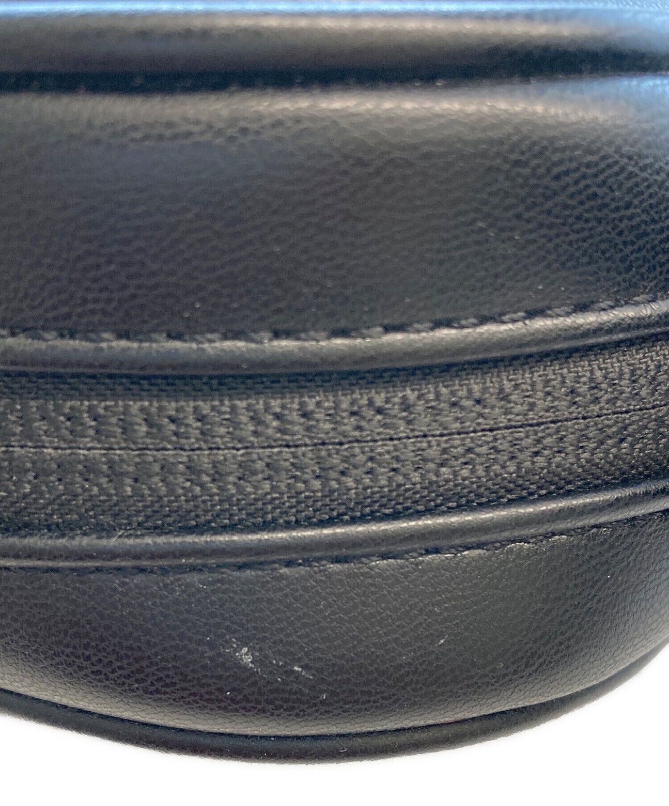 Diesel DSL Oval Crossbody Leather Black Men’s Shoulder Bag Auth