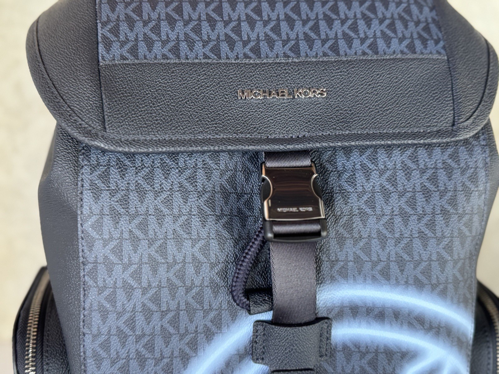 Michael Kors Cooper Large Utility City Backpack MK Dark Navy/Light Sky