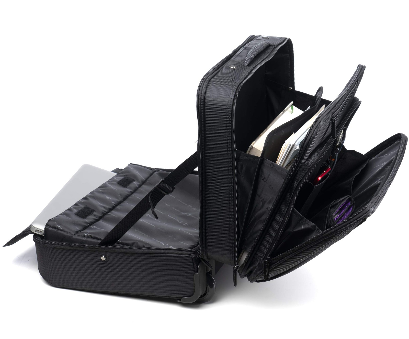 Alpine Swiss Rolling Laptop Briefcase Wheeled Overnight Carry on Bag Up to 15.6
